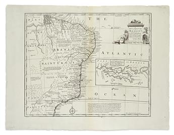 (SOUTH AMERICA.) Bowen, Emanuel. Group of 3 double-page engraved maps of South America,